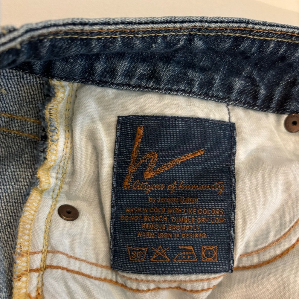 Vintage Citizens of Humanity Denim Mini Skirt - Picture 5 of 6